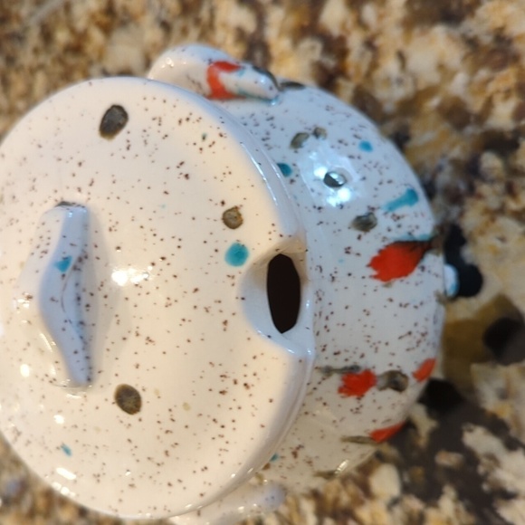 Vintage Ceramic splatter sugar container - Picture 11 of 11